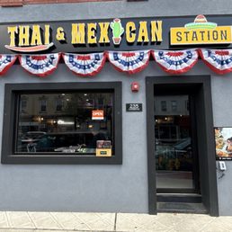 Exterior outside entrance of Thai Mex Station - East Rutherford, New Jersey Exterior outside entrance of Thai Mex Station - East Rutherford, New Jersey