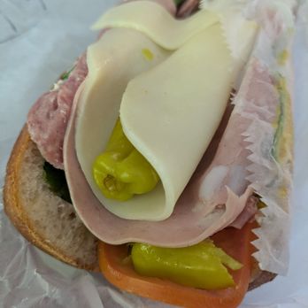 Nate's Korner - Italian hoagie = delicious and LOADED with those pickled yellow peppers haha - Breakfast & Brunch Near Me - Santa Ana, California