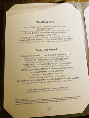 Menu photo 2 L'Alchimia Milan, MI