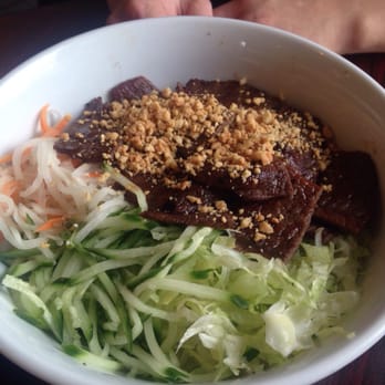 Pho Miss Saigon - Cold pho salad with hot tasty beef. - Vietnamese Near Me - Hershey, Pennsylvania Pho Miss Saigon - Cold pho salad with hot tasty beef. - Vietnamese Near Me - Hershey, Pennsylvania
