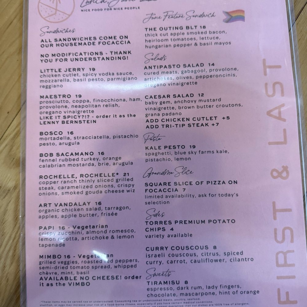 First & Last - Menu - Italian Near Me - Phoenix, Arizona First & Last - Menu - Italian Near Me - Phoenix, Arizona
