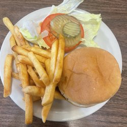 Sterling Cafe - Cheeseburger and fries