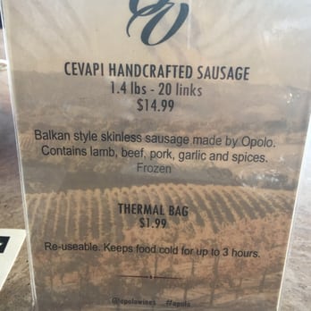 Opolo Vineyards - To go handmade sausages! - Wineries Near Me - Paso Robles, California Opolo Vineyards - To go handmade sausages! - Wineries Near Me - Paso Robles, California