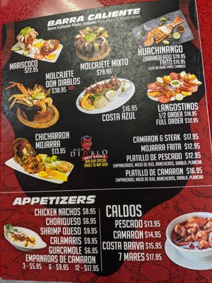 Menu photo 6 Don Diablos Ceviche Bar Corona, CA