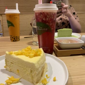 Kyuramen - Cherry Hill - Mango Crepe Cake Matcha Crepe Cake Fresh Dragon Fruit Tea Japanese Cherry Blossom Jelly Thai Iced Tea - Ramen Near Me - Cherry Hill, New Jersey Kyuramen - Cherry Hill - Mango Crepe Cake Matcha Crepe Cake Fresh Dragon Fruit Tea Japanese Cherry Blossom Jelly Thai Iced Tea - Ramen Near Me - Cherry Hill, New Jersey