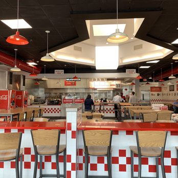 Five Guys - Dining area - Burgers Near Me - Rochester, New York Five Guys - Dining area - Burgers Near Me - Rochester, New York