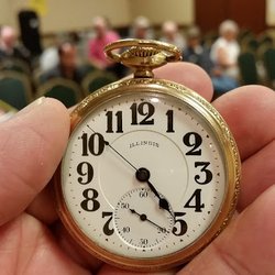 Mound City Auctions - We were asked to fly to North Dakota and help a World Champion Auctioneer with his pocket watch auction.