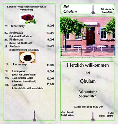 Menu photo 1 Bei Ghulam Weener, NI