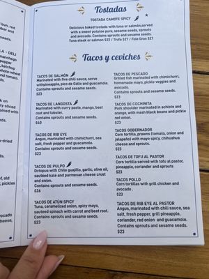 Menu photo 7 Ojo de Agua Miami, FL