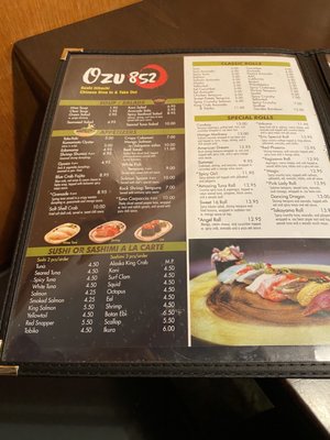 Menu photo 2 Ozu852 Englewood, OH Menu photo 2 Ozu852 Englewood, OH