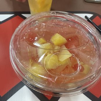 Domo Kun Cafe - Pineapple and watermelon refreshing Drink! My partner got a sweet Mango juice! - Cafes Near Me - Buena Park, California Domo Kun Cafe - Pineapple and watermelon refreshing Drink! My partner got a sweet Mango juice! - Cafes Near Me - Buena Park, California