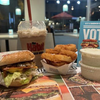 Habit Burger & Grill - a burger and onion rings - Burgers Near Me - Tempe, Arizona Habit Burger & Grill - a burger and onion rings - Burgers Near Me - Tempe, Arizona