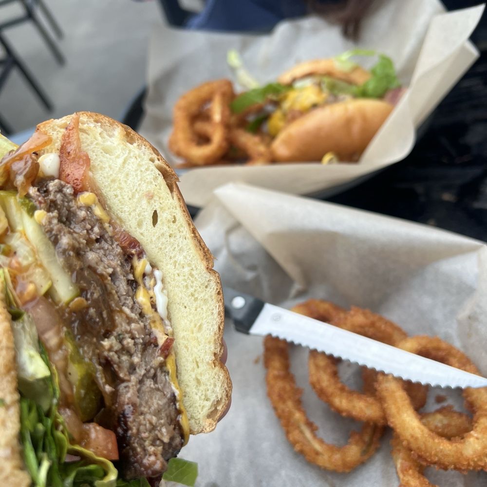 Morro Grill - All American burger with bacon! Was absolutely AMAZING!! - American Near Me - Morro Bay, California Morro Grill - All American burger with bacon! Was absolutely AMAZING!! - American Near Me - Morro Bay, California