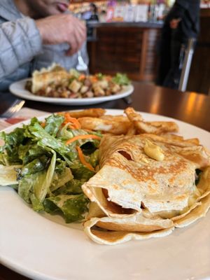 Photo of Crepevine Restaurants - Palo Alto, CA, US. San Francisco crepe- smoked salmon