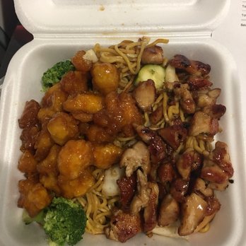 Suki Hana - Traditional teriyaki chicken w/noodles along with some orange chicken&veggies.. this is my go to spot in the fashion outlet mall. - Japanese Near Me - Niagara Falls, New York Suki Hana - Traditional teriyaki chicken w/noodles along with some orange chicken&veggies.. this is my go to spot in the fashion outlet mall. - Japanese Near Me - Niagara Falls, New York