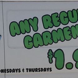 Dry Clean Super Center - Saw this driving by. Amazing deal