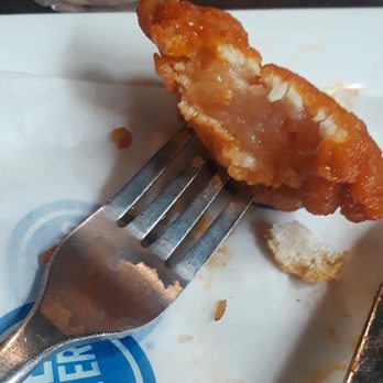 Dave & Buster's Orange - raw chicken boneless wing. yuck - American Near Me - Orange, California