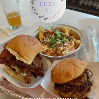 Fifty West Burger Bar- Chillicothe - Jalapeño popper fried chicken sandwich, Cincinnati double cheese burger, and Cincinnati chili beer cheese loaded fries. So good! - Burgers Near Me - Chillicothe, Ohio Fifty West Burger Bar- Chillicothe - Jalapeño popper fried chicken sandwich, Cincinnati double cheese burger, and Cincinnati chili beer cheese loaded fries. So good! - Burgers Near Me - Chillicothe, Ohio