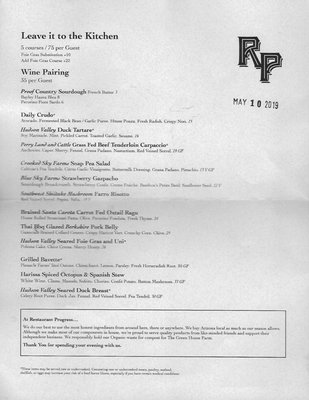Menu photo 6 Restaurant Progress Phoenix, AZ