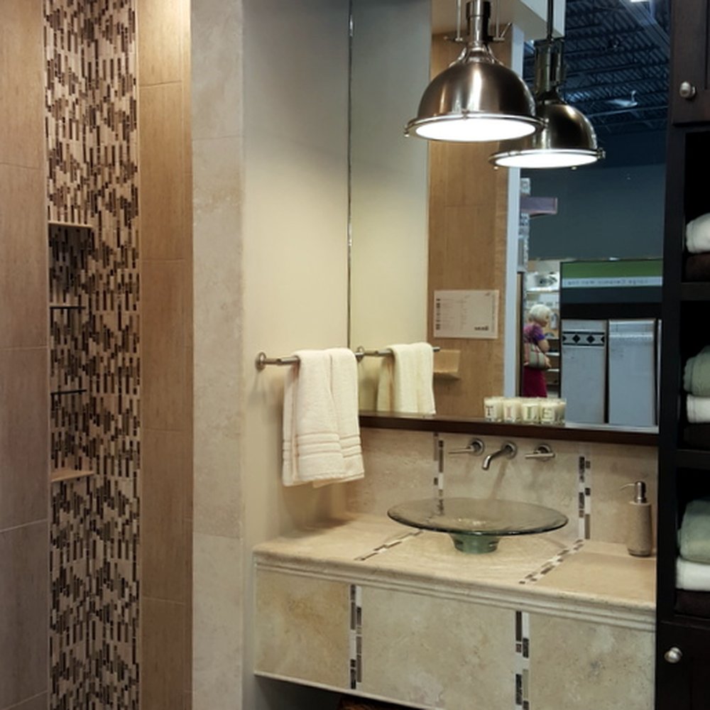 The Tile Shop - One of many sample bathroom displays Jun 2015 - Flooring Near Me - Plano, Texas The Tile Shop - One of many sample bathroom displays Jun 2015 - Flooring Near Me - Plano, Texas