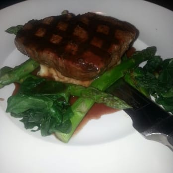 Seasons 52 - Filet mignon with red wine sauce was perfect! - New American Near Me - Costa Mesa, California