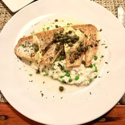 The Market Cafe At Michael Anthony's - Pan Seared Red Fish with Artichoke Risotto