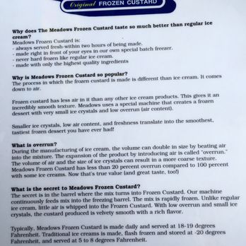 Meadows Frozen Custard - The details - Ice Cream & Frozen Yogurt Near Me - Hagerstown, Maryland