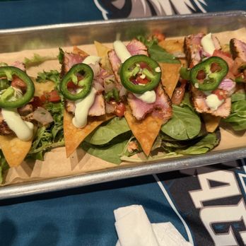 5280 Burger & Taphouse - BLACKENED AHI NACHOS - Burgers Near Me - Austin, Texas 5280 Burger & Taphouse - BLACKENED AHI NACHOS - Burgers Near Me - Austin, Texas
