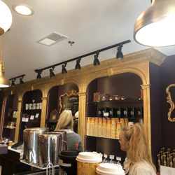 Chocolaterie Stam-Altoona - Isn't it so warm with all that gold and chocolate colored walls?