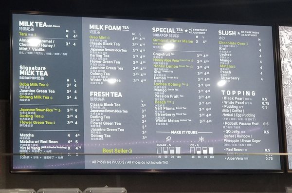 Menu photo 7 BoBaPoP Tea Bar - Kentlands Gaithersburg, MD