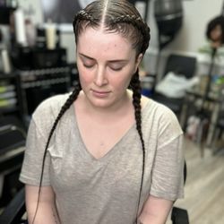 Two feed-in braids