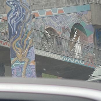 Chicano Park - Walkway across the street reminds me of a castle, moat. - Parks Near Me - San Diego, California