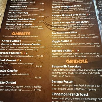 Asiago's Skillet - Menu - Breakfast & Brunch Near Me - Fort Walton Beach, Florida