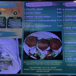Menu (2/3) as of 11/30/25