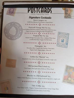 Menu photo 7 Postcards Restaurant Hanalei, HI