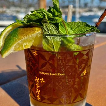 Harbor Cove Cafe - My favorite Mai Tai anywhere ... top quality ingredients Do make a difference ...Ain't nobody skimping on the mint ...cool glass too - Seafood Near Me - Ventura, California Harbor Cove Cafe - My favorite Mai Tai anywhere ... top quality ingredients Do make a difference ...Ain't nobody skimping on the mint ...cool glass too - Seafood Near Me - Ventura, California