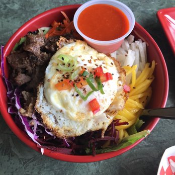Kimchichanga - Salad Bibimbap with Bulgogi! - Korean Near Me - Riverside, California Kimchichanga - Salad Bibimbap with Bulgogi! - Korean Near Me - Riverside, California