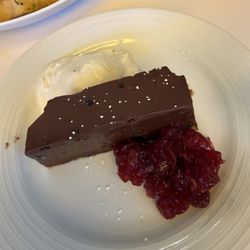 Chorizo - Chocolate pistachio dessert