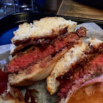 The Burger Stand - Undercooked beef patty - Burgers Near Me - Lawrence, Kansas
