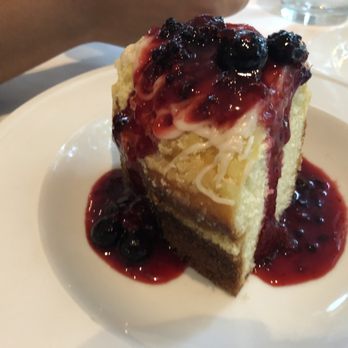 The Farmhouse - Sour Cream Cake with Fresh Blueberry Compote - American Near Me - Palmetto, Georgia The Farmhouse - Sour Cream Cake with Fresh Blueberry Compote - American Near Me - Palmetto, Georgia