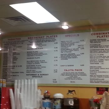 Los Taquitos - Menu Board - January 2013 - Mexican Near Me - Houston, Texas Los Taquitos - Menu Board - January 2013 - Mexican Near Me - Houston, Texas