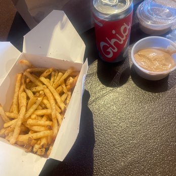 Bibi Eatery - 1/2 order of fries. $7 ginger beverage. Side of spicy tahini. - Persian/Iranian Near Me - Atlanta, Georgia Bibi Eatery - 1/2 order of fries. $7 ginger beverage. Side of spicy tahini. - Persian/Iranian Near Me - Atlanta, Georgia