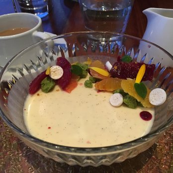 Spoonbar - Orange and vanilla panda cotta. This is for one person! - Seafood Near Me - Healdsburg, California Spoonbar - Orange and vanilla panda cotta. This is for one person! - Seafood Near Me - Healdsburg, California