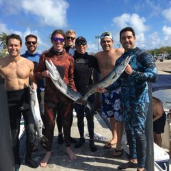 Miami Blue Diving - Yesterday Spearfishing Trip in Miami with 7 new students. Nice group!!!!