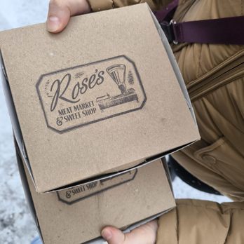 Rose's - Boxes of cakes to go in the snow - Desserts Near Me - Durham, North Carolina