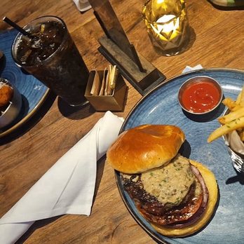 Eureka! - Barbecue Bacon burger. 28 Day Dry-Aged Bone Marrow burger. Mac N' Cheese Balls. Signature Fries. - American Near Me - Hawthorne, California