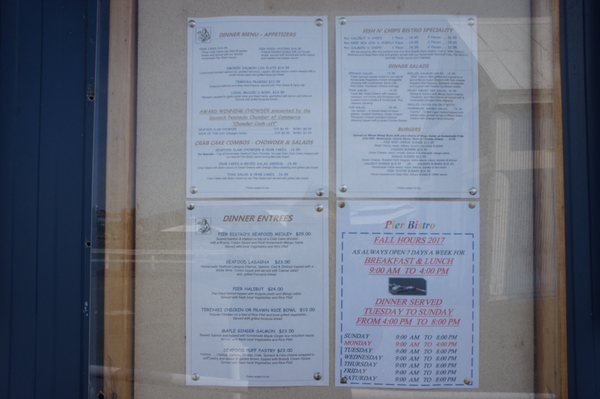 Menu photo 3 Pier Bistro Sidney, BC