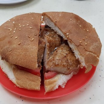 科記咖啡餐室 - Hot freshly grilled porkchop on warm buns - Hong Kong Style Cafe Near Me - Hong Kong, HK 科記咖啡餐室 - Hot freshly grilled porkchop on warm buns - Hong Kong Style Cafe Near Me - Hong Kong, HK