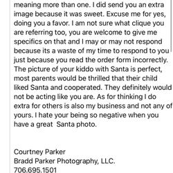 Bradd Parker - Email conversation with photographer's wife