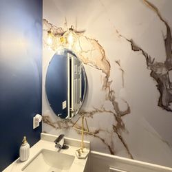 Nicassa Remodeling & Handyman Services - Half Bath Wall paint